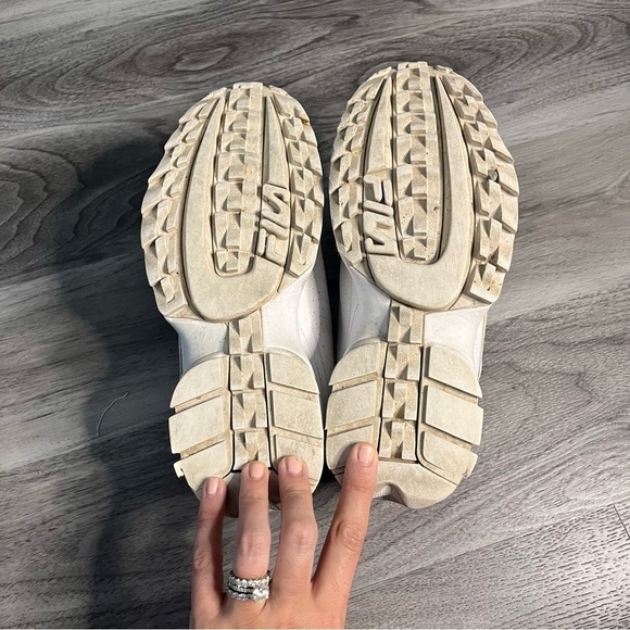 Men’s FILA Disruptor II Chunky White Sneaker Size 8 - Picture 6 of 7